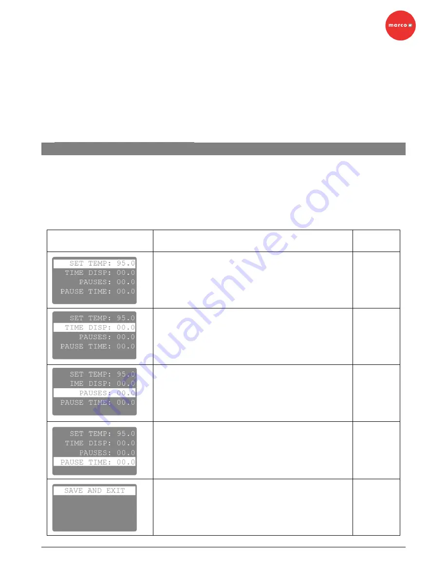 Marco 1000830 Service Manual Download Page 14