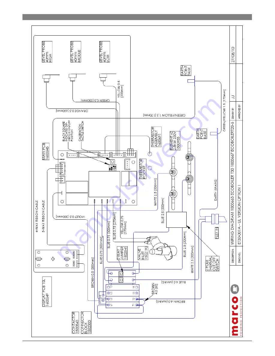 Marco Ecoboiler T20 Service Manual Download Page 17