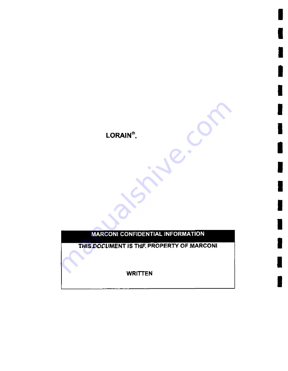 Marconi LORAIN RHM800E50 Manual Download Page 2