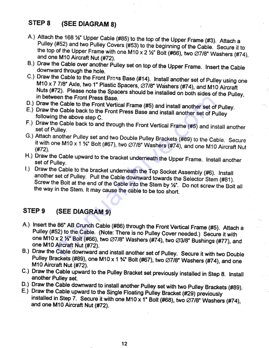 Marcy circuit ii Owner'S Manual Download Page 13