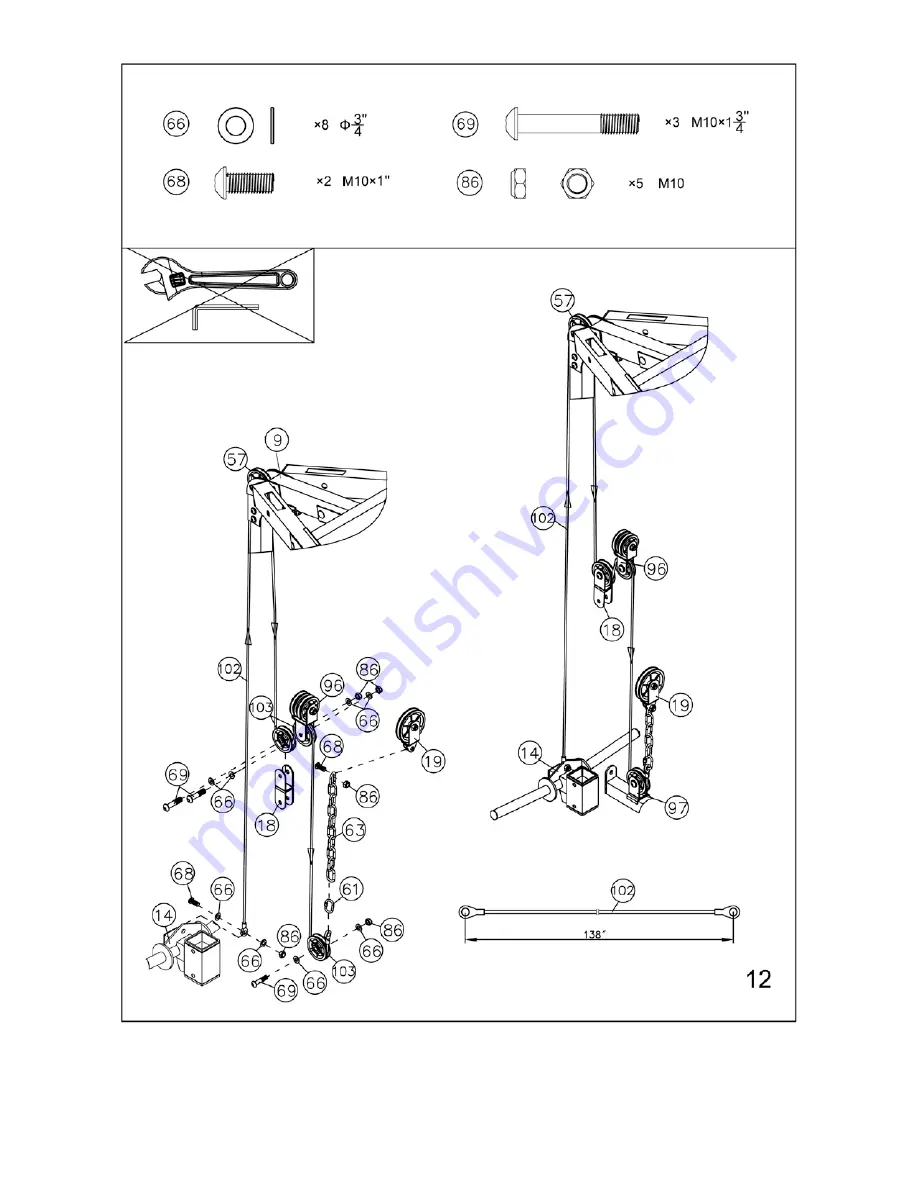 Marcy MD-9010G Assembly Manual Download Page 22