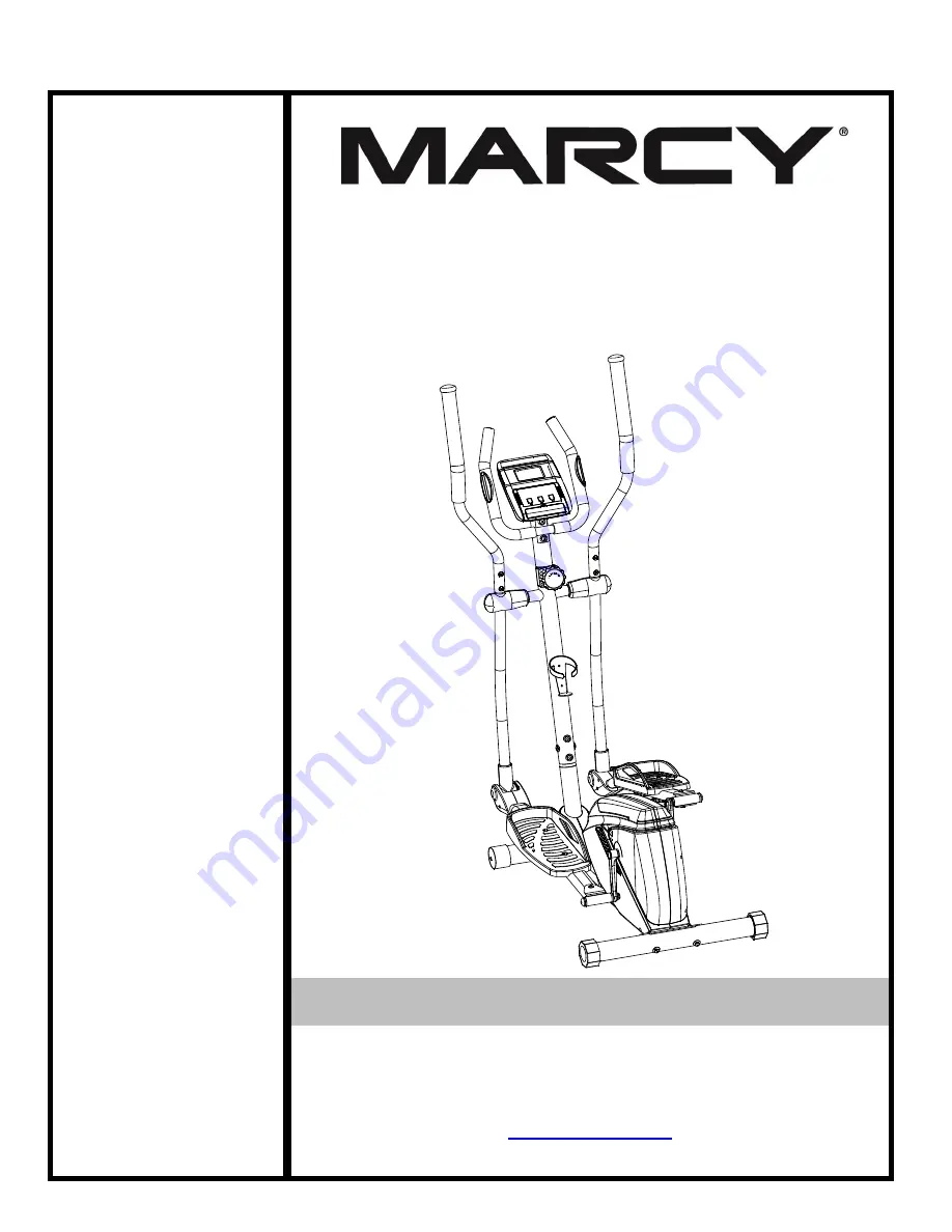 Marcy ME-1017E Owner'S Manual Download Page 1