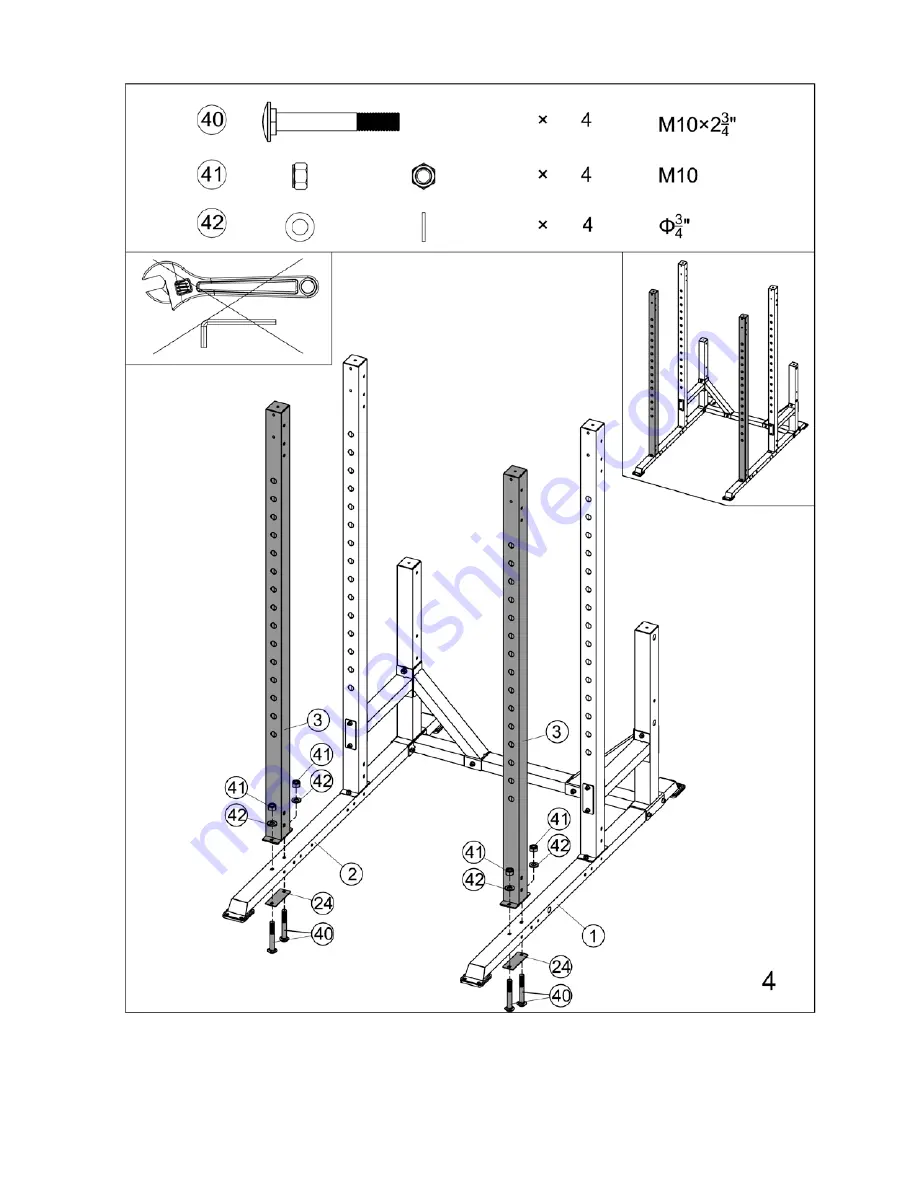 Marcy MONSTER CAGE STB-98005 Assembly Manual Download Page 9