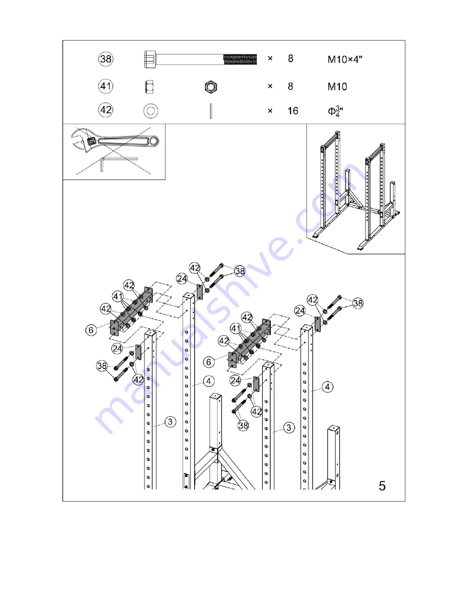 Marcy MONSTER CAGE STB-98005 Assembly Manual Download Page 10