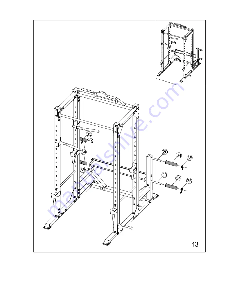 Marcy MONSTER CAGE STB-98005 Assembly Manual Download Page 18