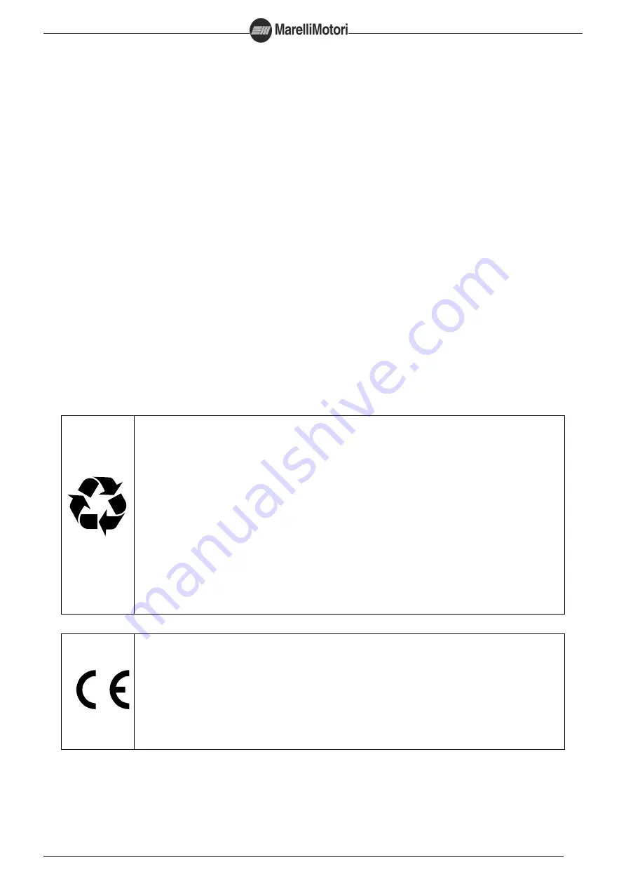 MarelliMotori M8B 250 Instructions And Safety Information Download Page 37