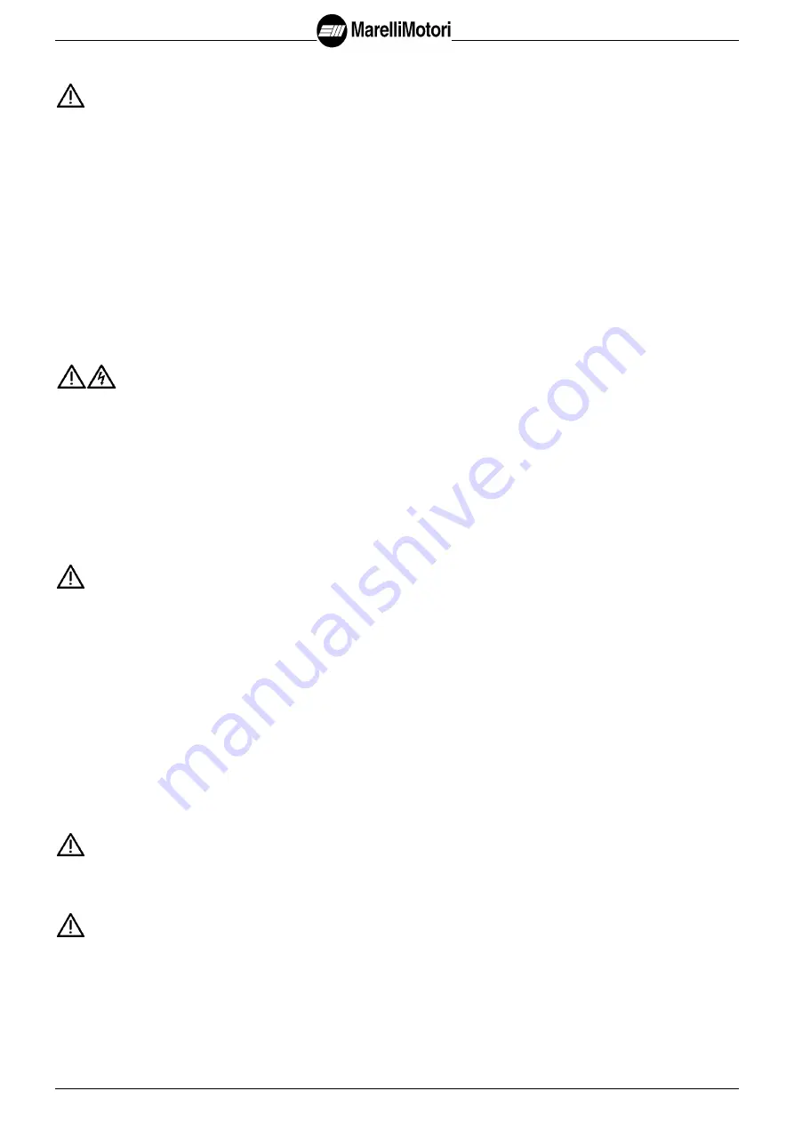 MarelliMotori M8B 315 Instructions And Safety Information Download Page 39