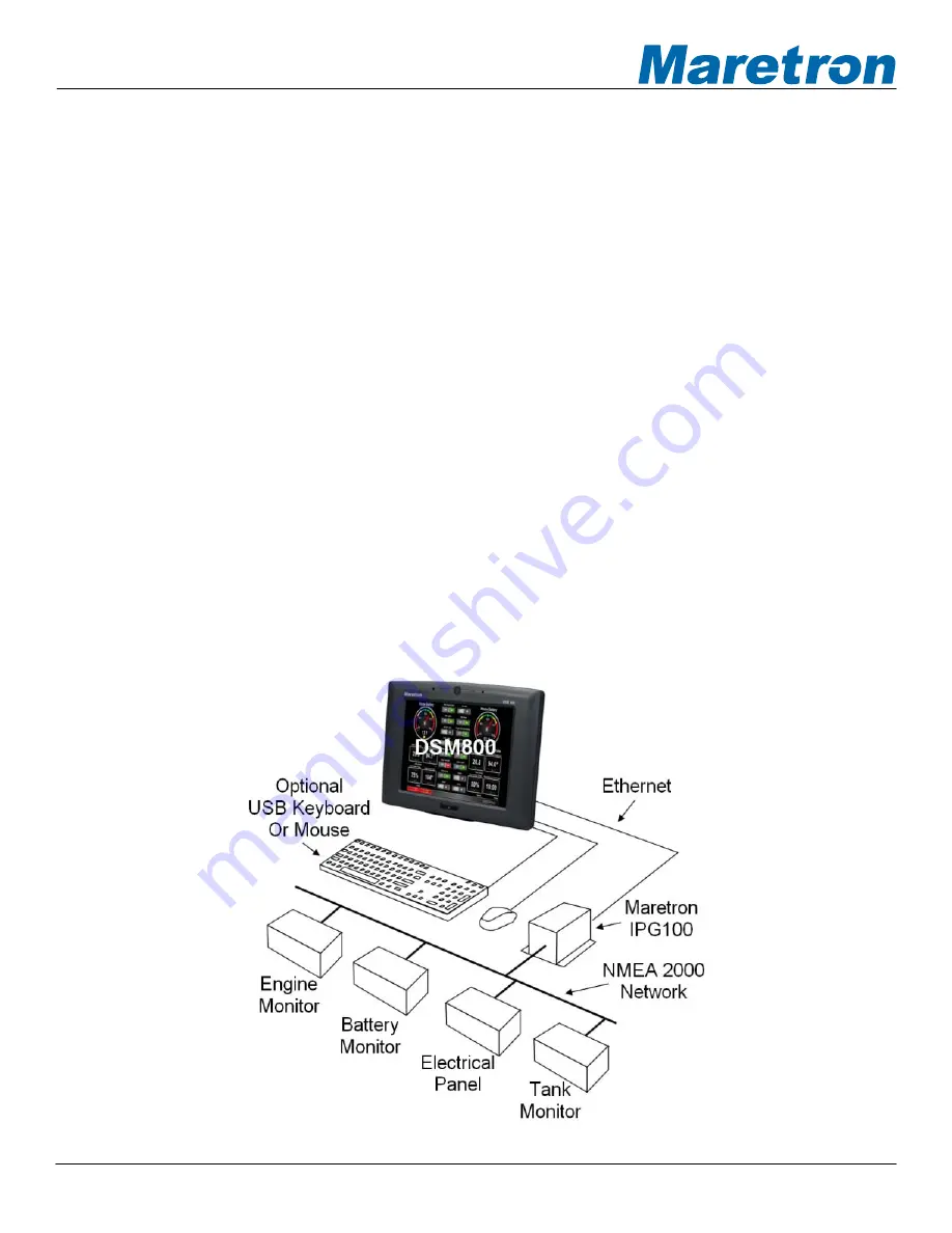 Maretron DSM800 User Manual Download Page 5