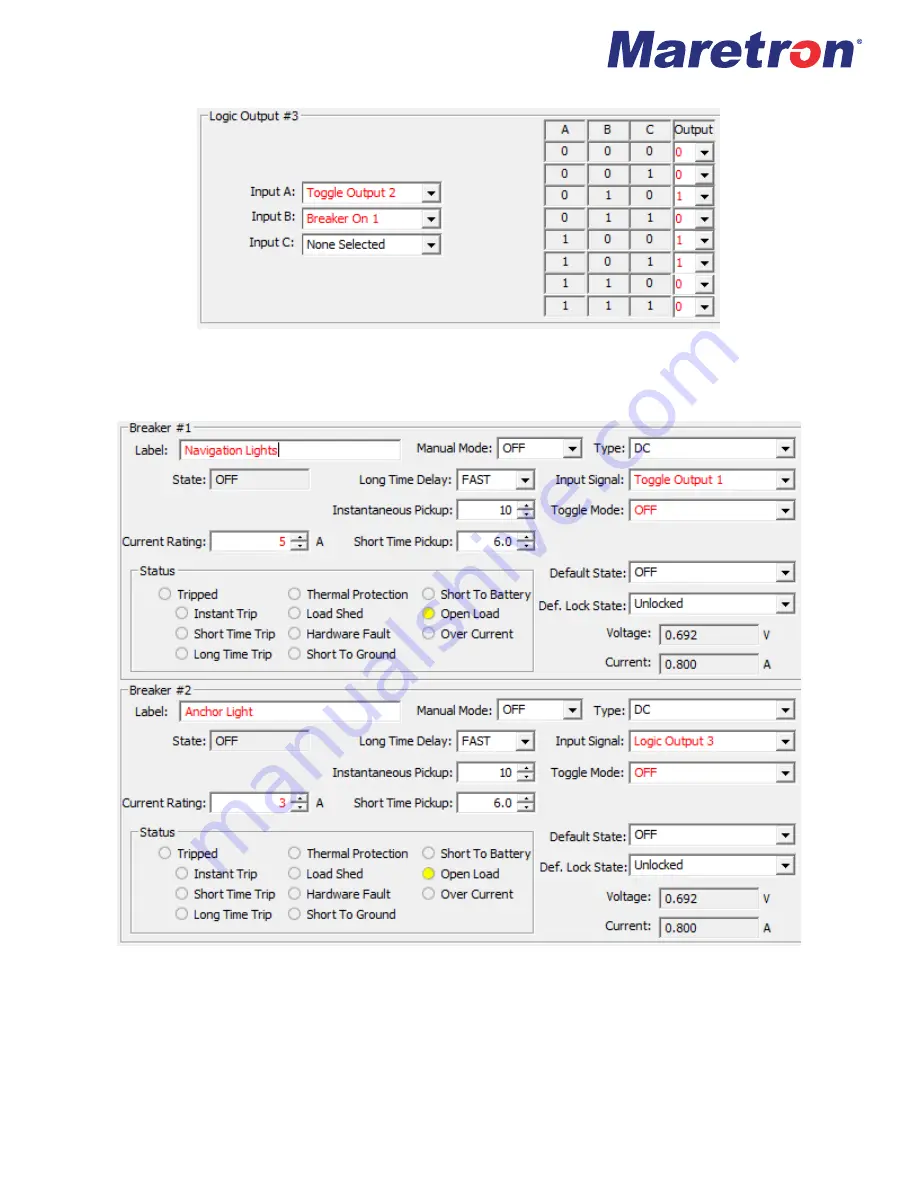 Maretron MPOWER CLMD16 Configuration Manual Download Page 27