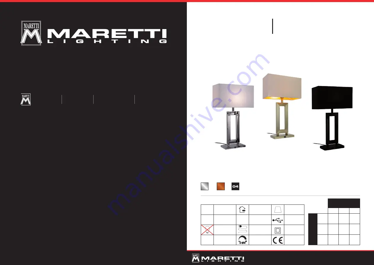 Maretti MARRIOTT Скачать руководство пользователя страница 1