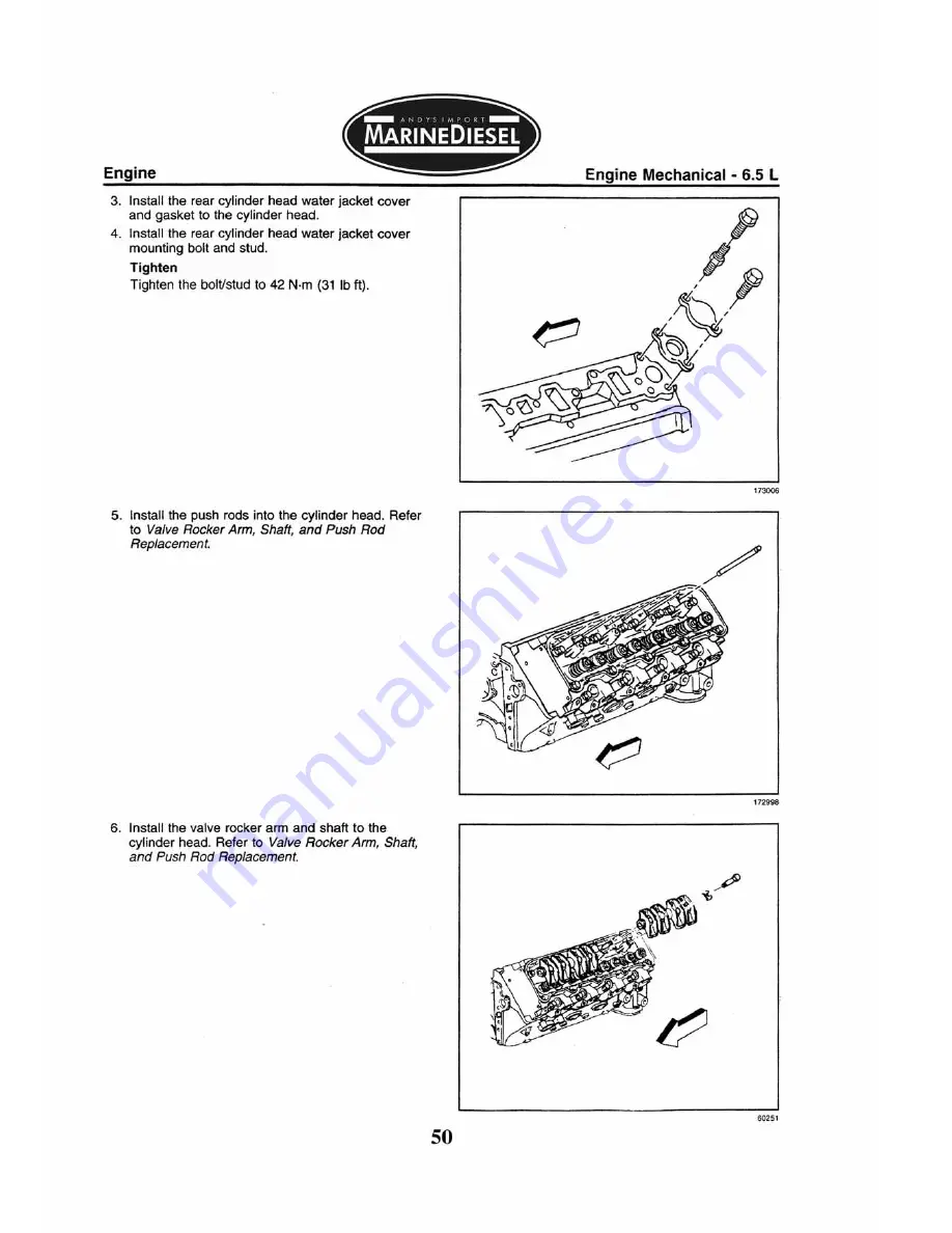 Marinediesel 5L V8 Owner'S Manual Download Page 52