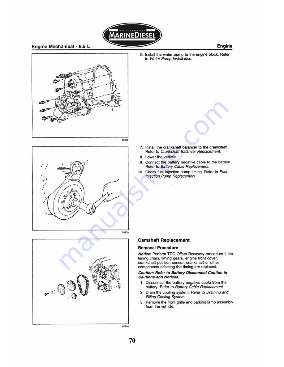 Marinediesel 5L V8 Owner'S Manual Download Page 72