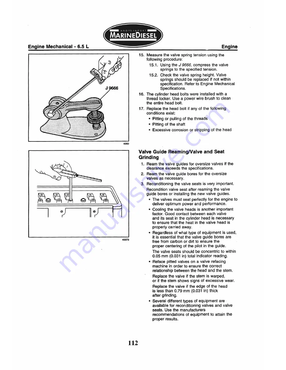 Marinediesel 5L V8 Owner'S Manual Download Page 114