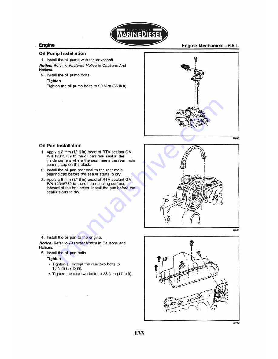 Marinediesel 5L V8 Owner'S Manual Download Page 135