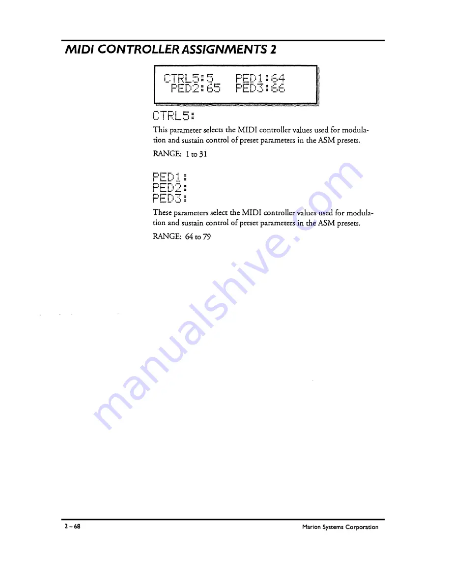 Marion MSR-2 Owner'S Manual Download Page 96