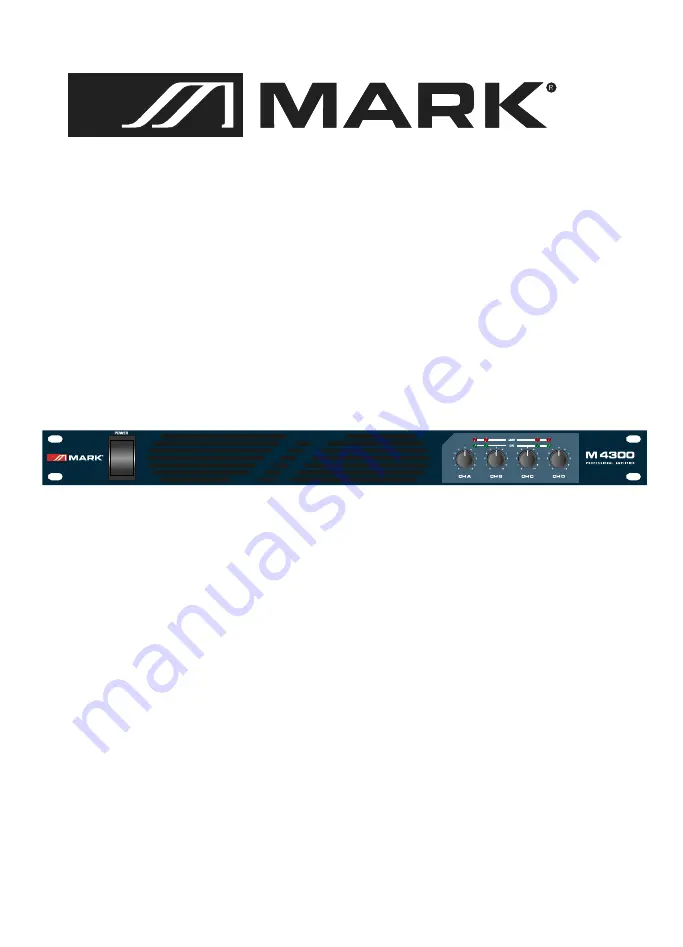 Mark M 4300 User Manual Download Page 1