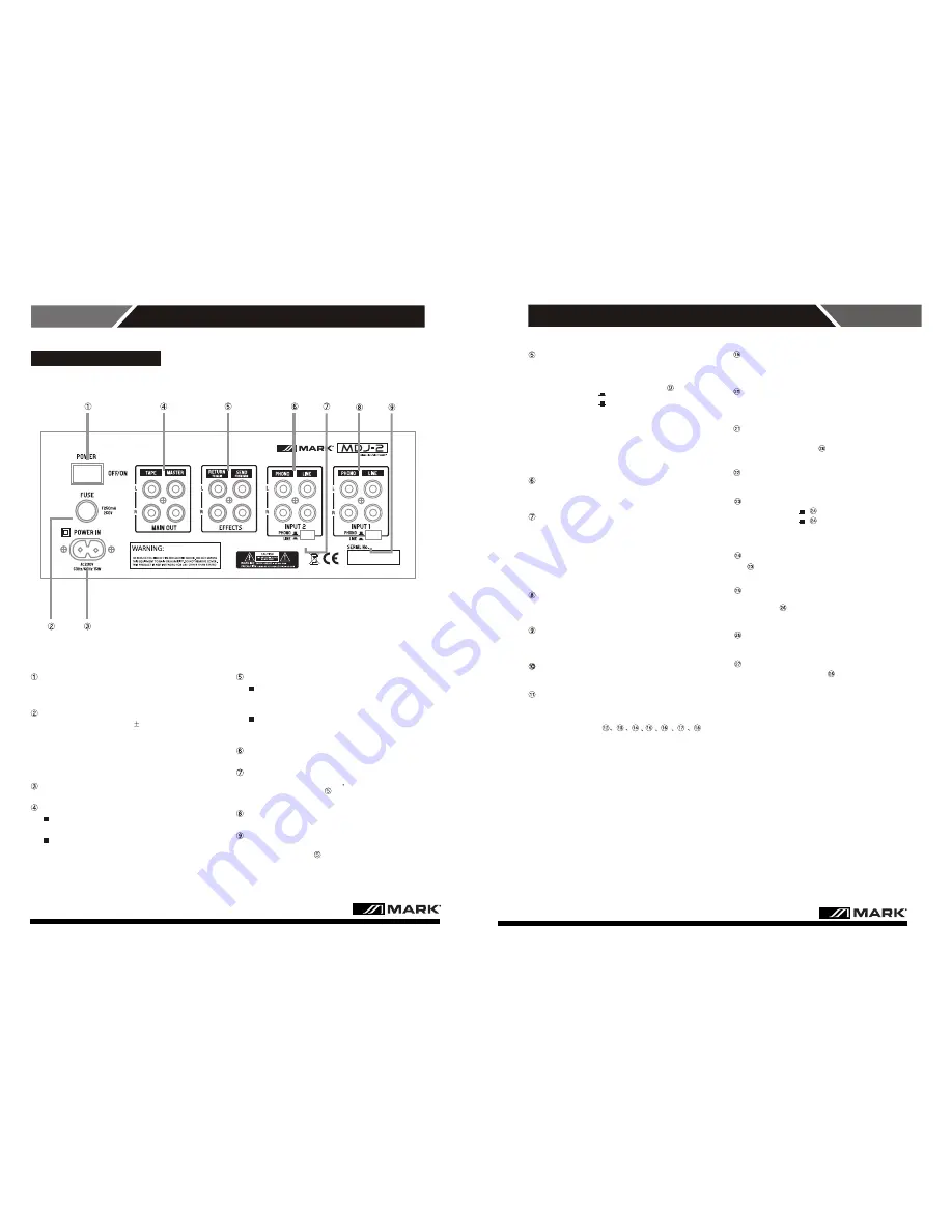 Mark MDJ-2 User Manual Download Page 8