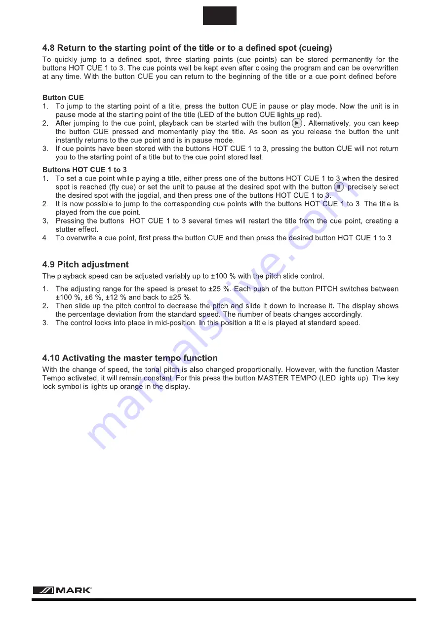 Mark MMC 2000 User Manual Download Page 19