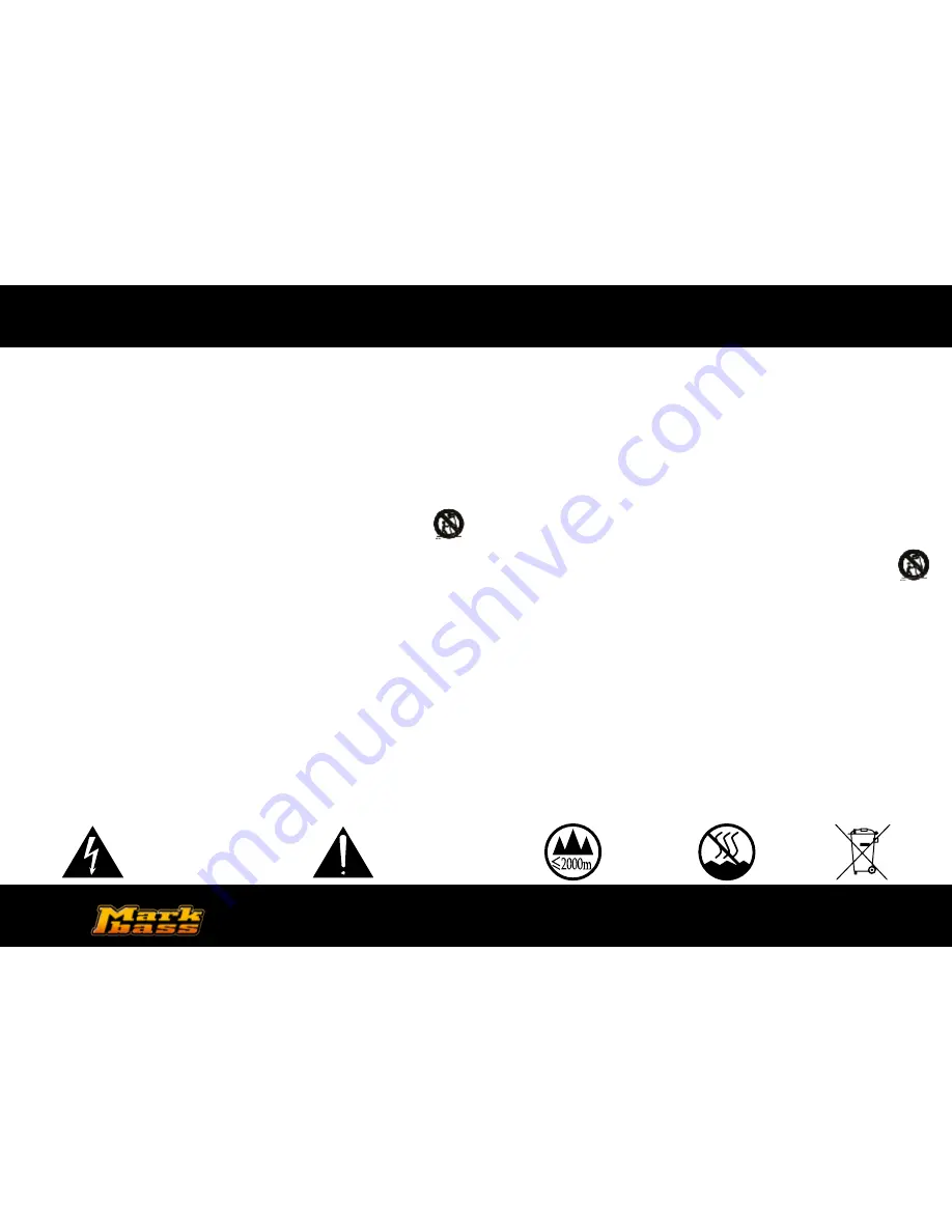 MarkBass CMD SUPER COMBO K1 Owner'S Manual Download Page 2