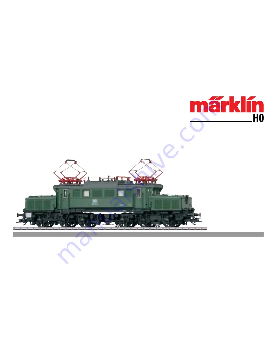 marklin 193 Series Скачать руководство пользователя страница 1