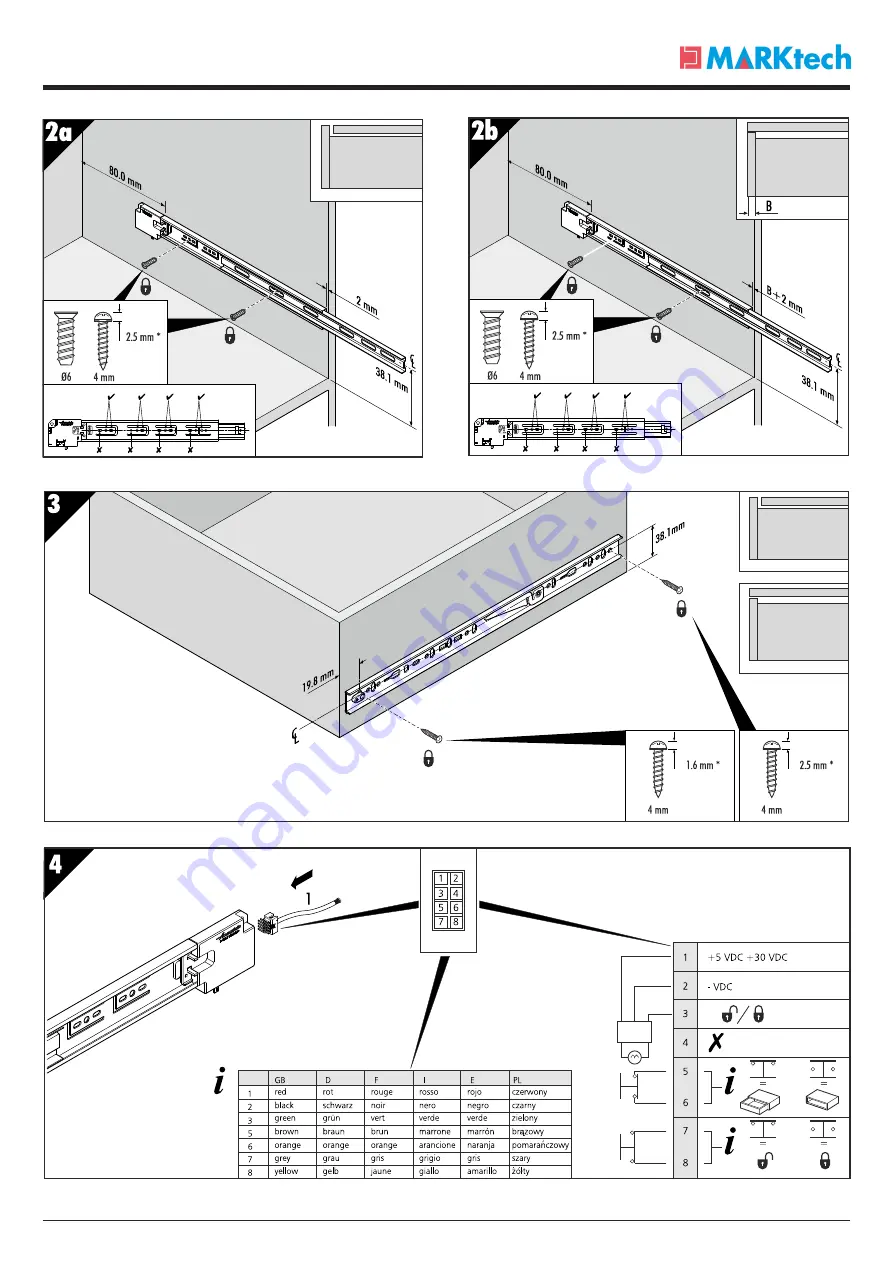 MARKtech DZ3832EL Series Installation Manual Download Page 3