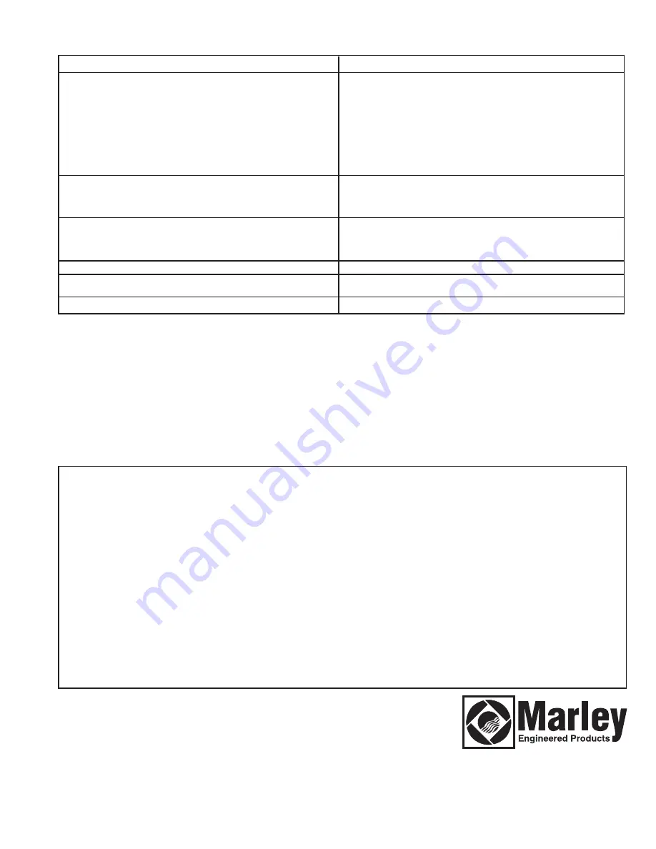 Marley CSLAL Installation, Operation & Maintenance Instructions Manual Download Page 16