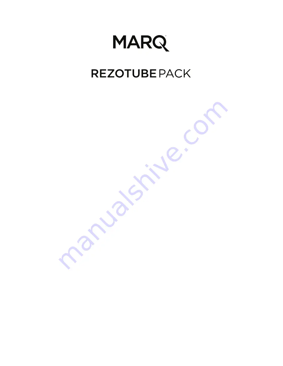 Marq REZOTUBE User Manual Download Page 1