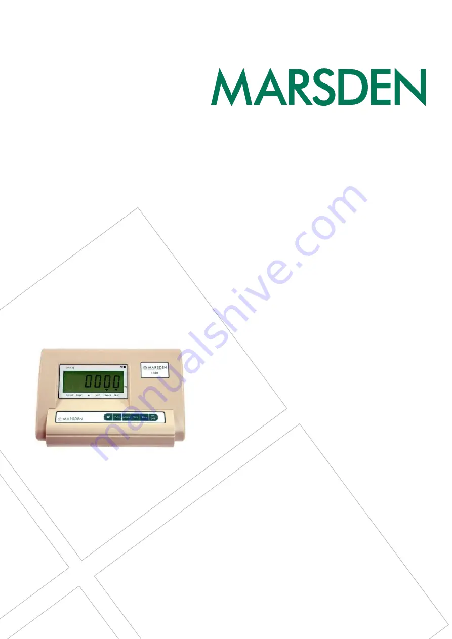 marsden I-100 User Manual Download Page 1