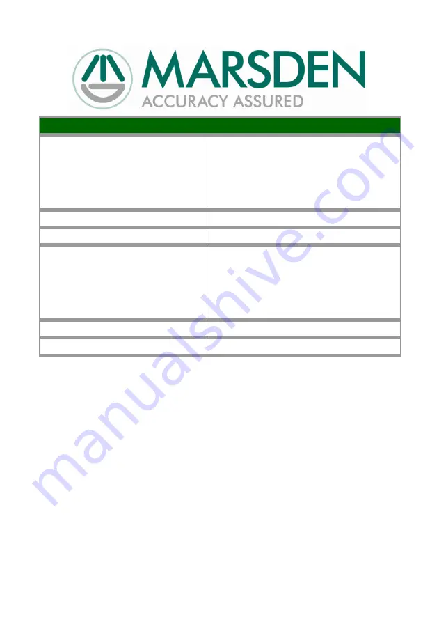 marsden M-610 User Manual Download Page 24