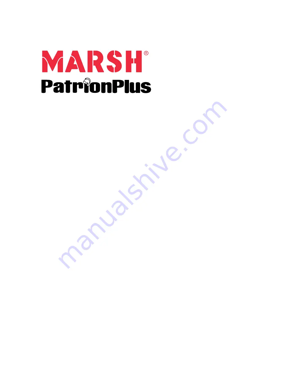 Marsh PatrionPlus Technical Manual Download Page 1