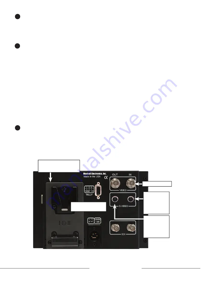 Marshall Electronics TFT-MegaPixel Monitor V-R70P-SD User Manual Download Page 3