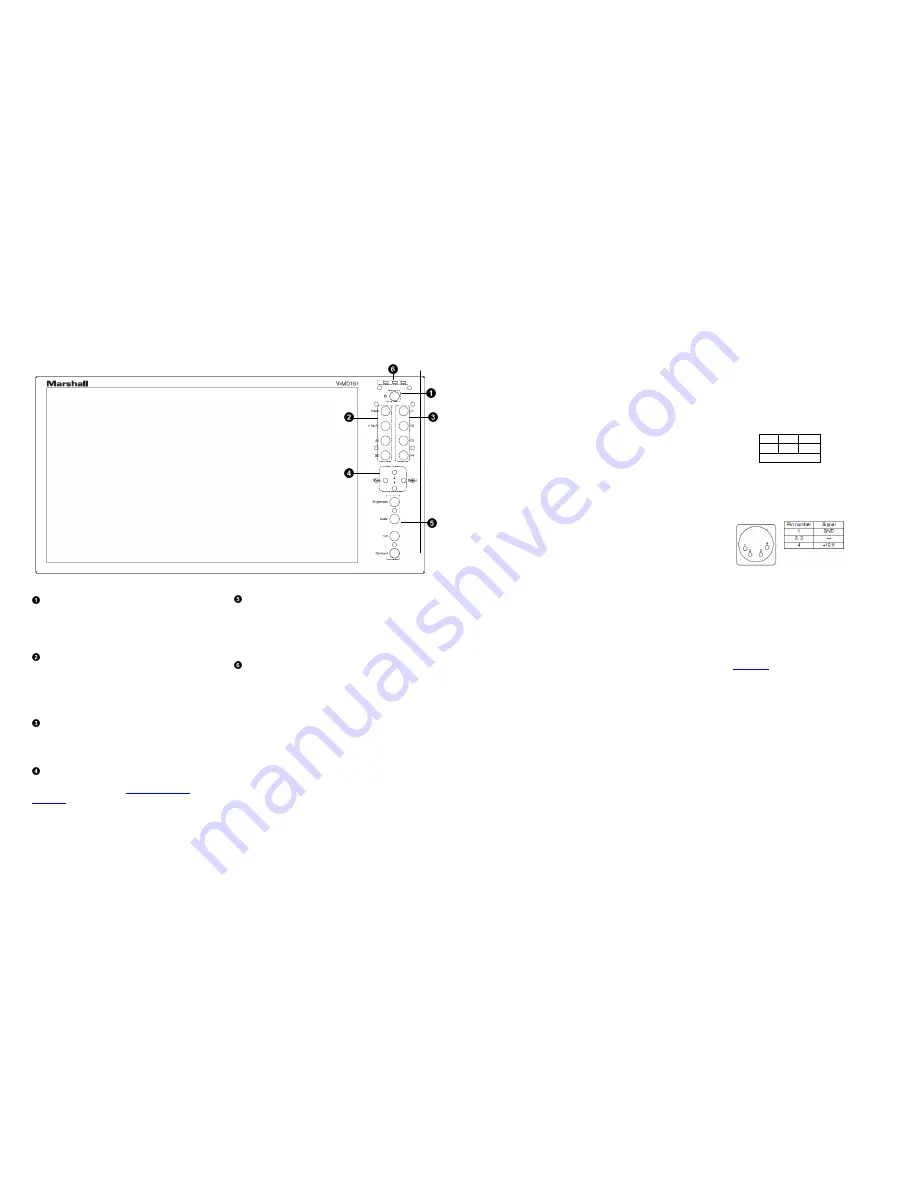 Marshall Electronics V-MD151 Operating Instructions Manual Download Page 6