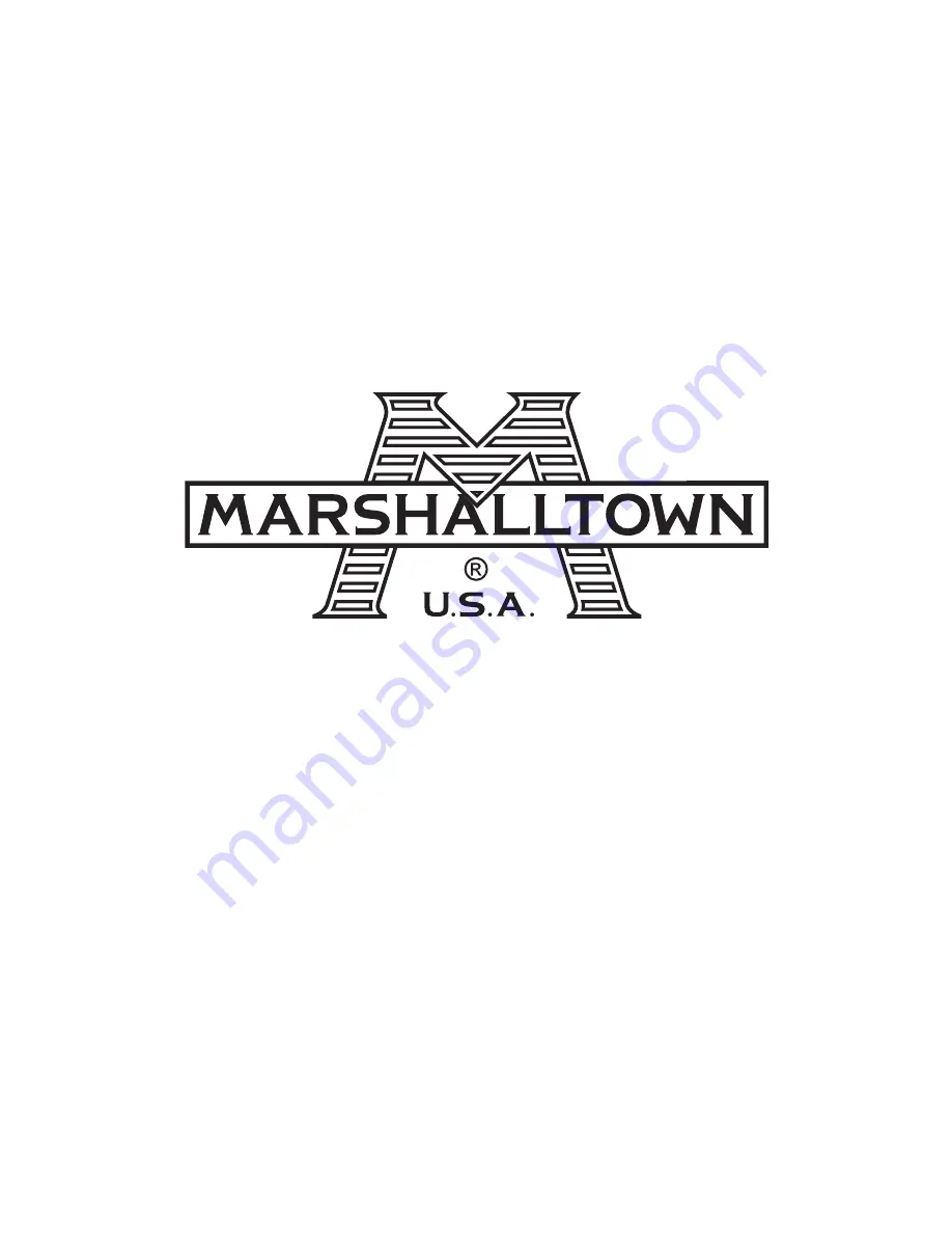 Marshalltown RS14 Operation Manual Download Page 11