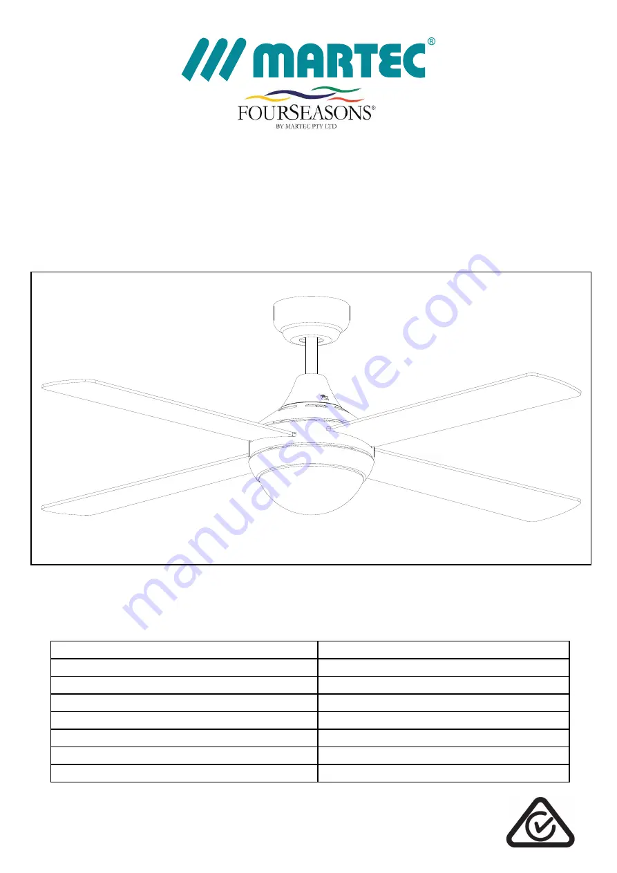 Martec FSL124 Instruction Book Download Page 1