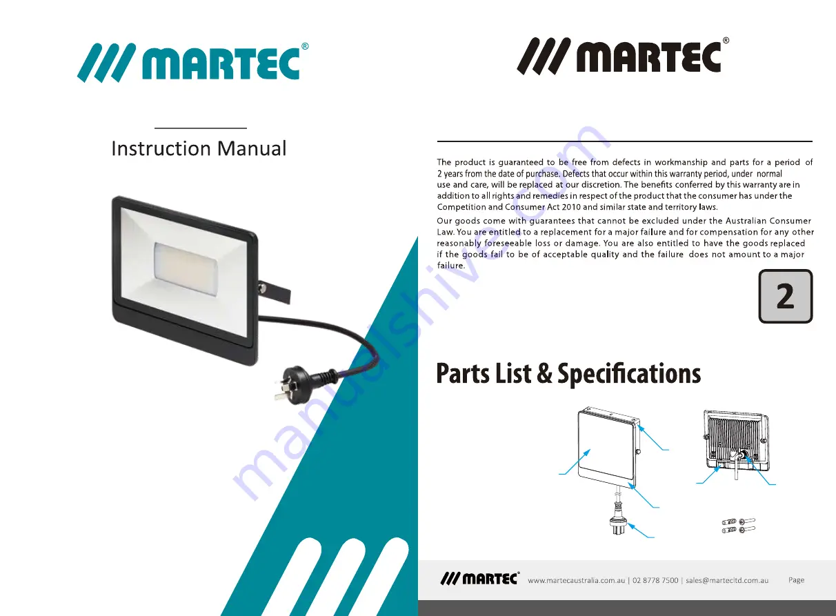 Martec MLXG34530M Скачать руководство пользователя страница 1