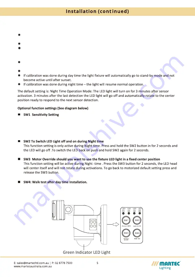 Martec MLXS524WS Installation Manual Download Page 6