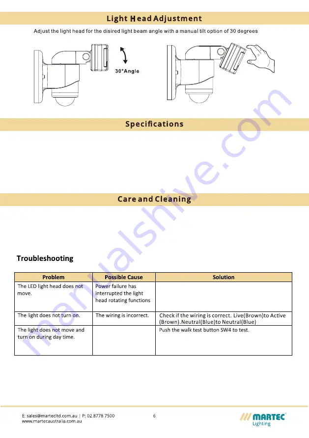 Martec MLXS524WS Installation Manual Download Page 7