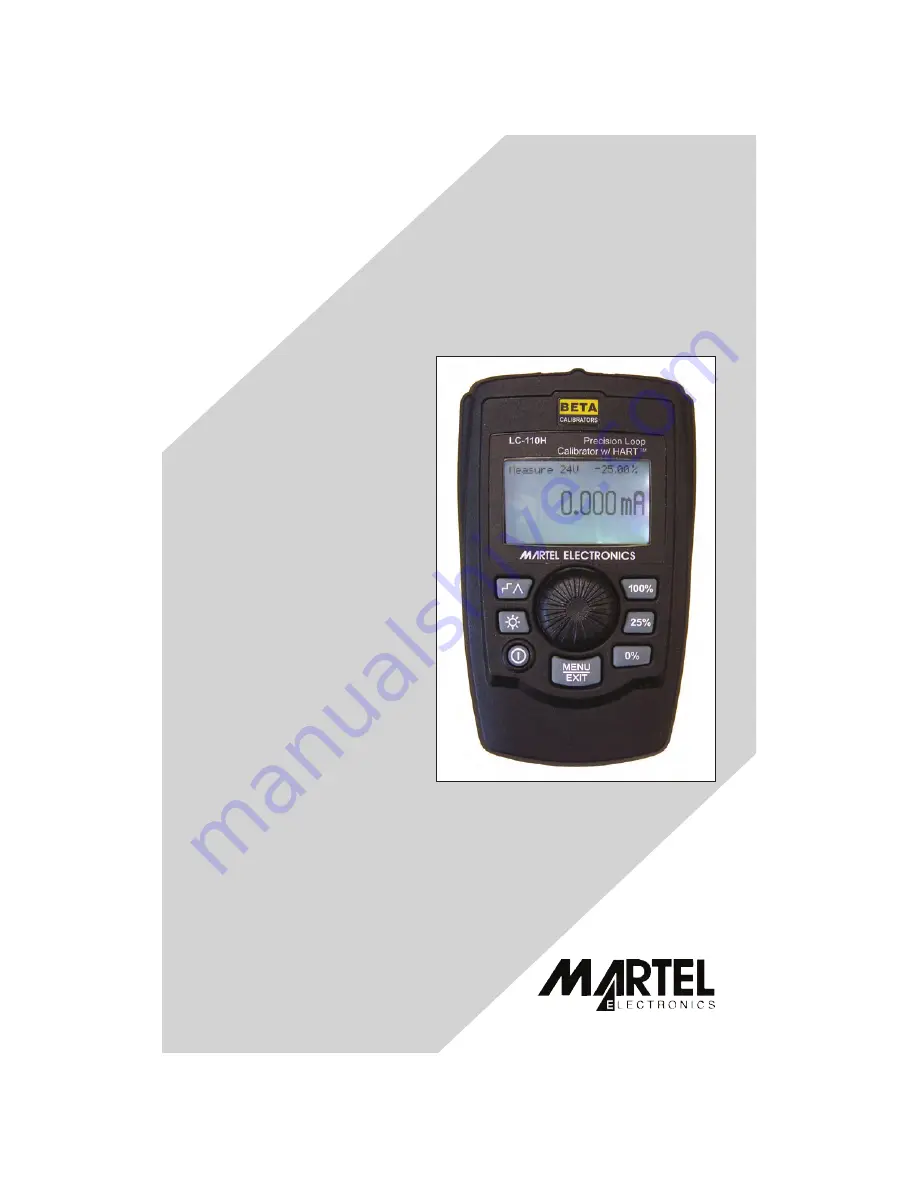 Martel LC-110 Reference Manual Download Page 1