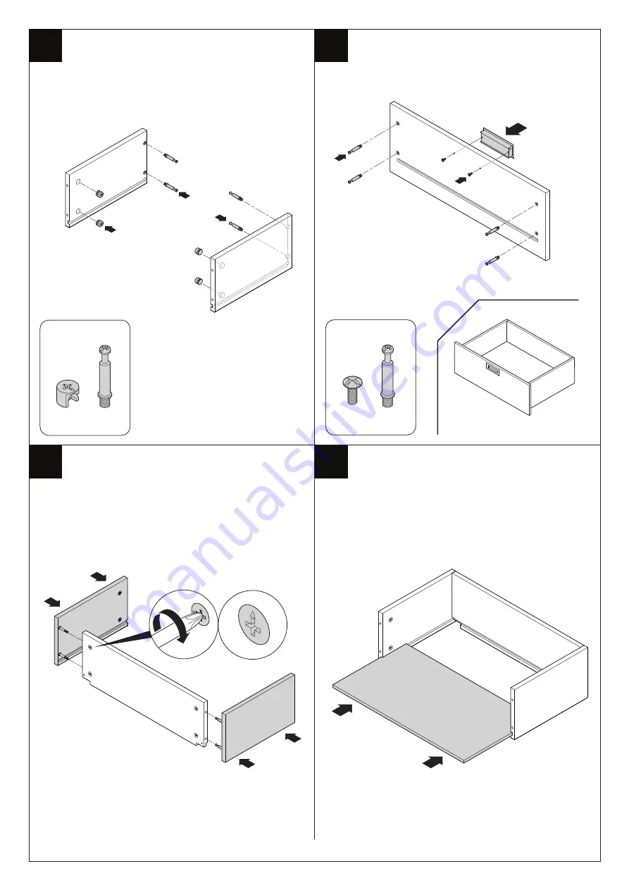 Martha Stewart CALIFORNIA CLOSETS CABINET WITH 3 DRAWERS Скачать руководство пользователя страница 2