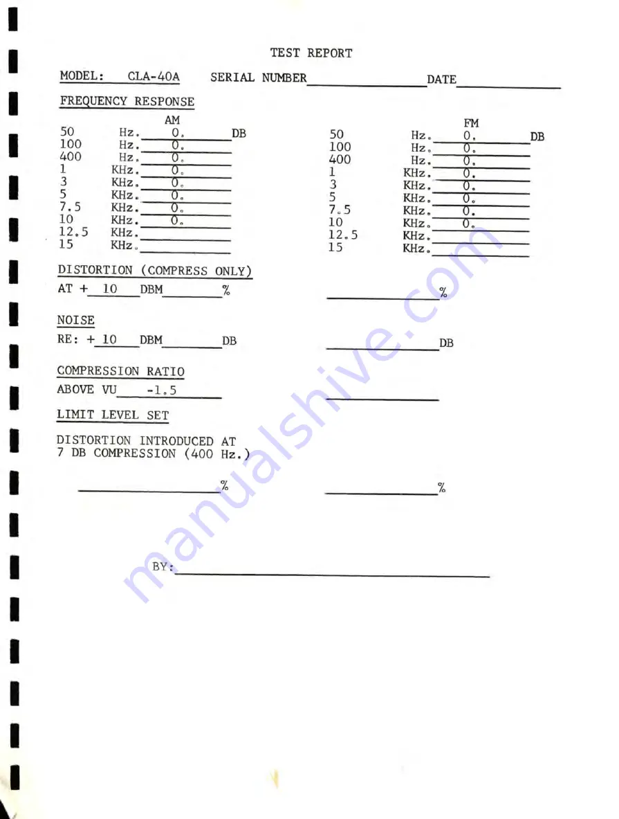 Marti Electronics CLA-40A Скачать руководство пользователя страница 5