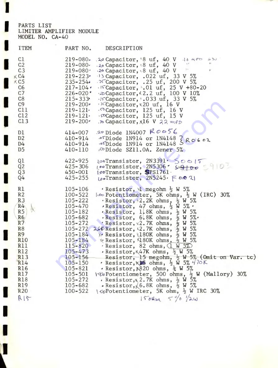 Marti Electronics CLA-40A Скачать руководство пользователя страница 16