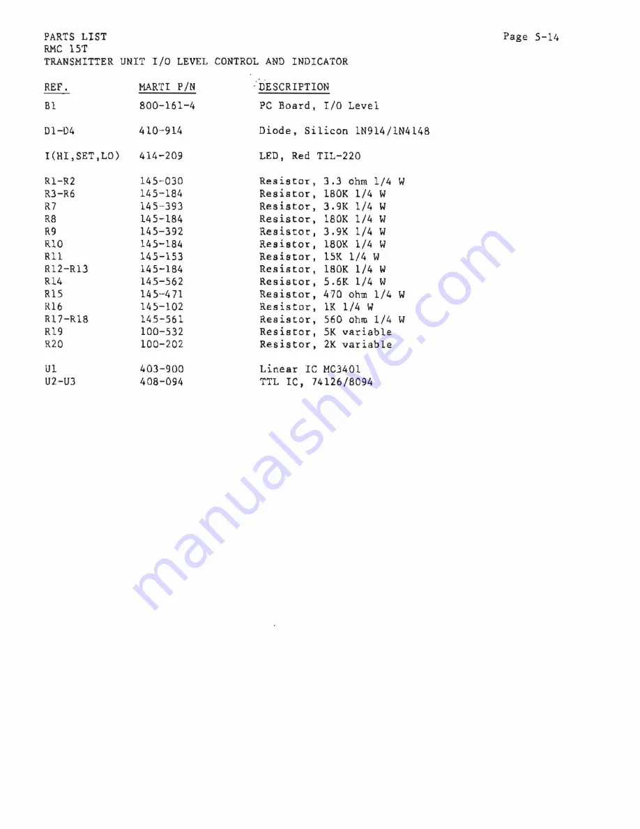 Marti Electronics RMC15 A Скачать руководство пользователя страница 59