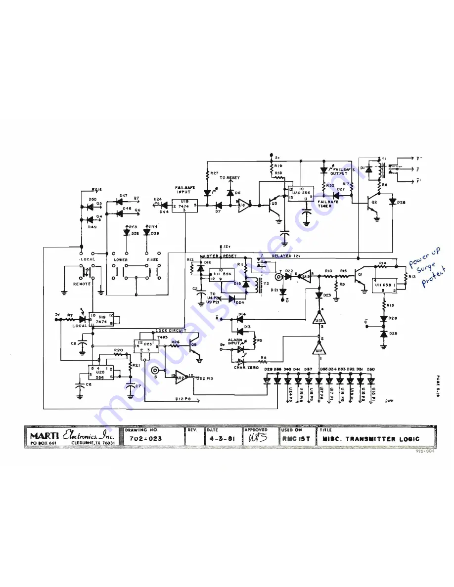 Marti Electronics RMC15 A Instruction Manual Download Page 69