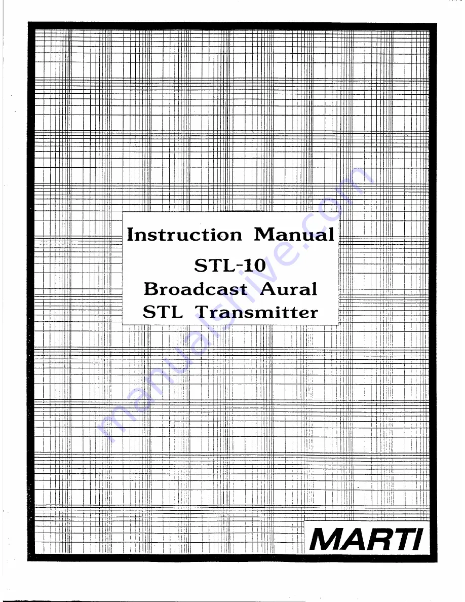 Marti Electronics STL-10 Скачать руководство пользователя страница 1