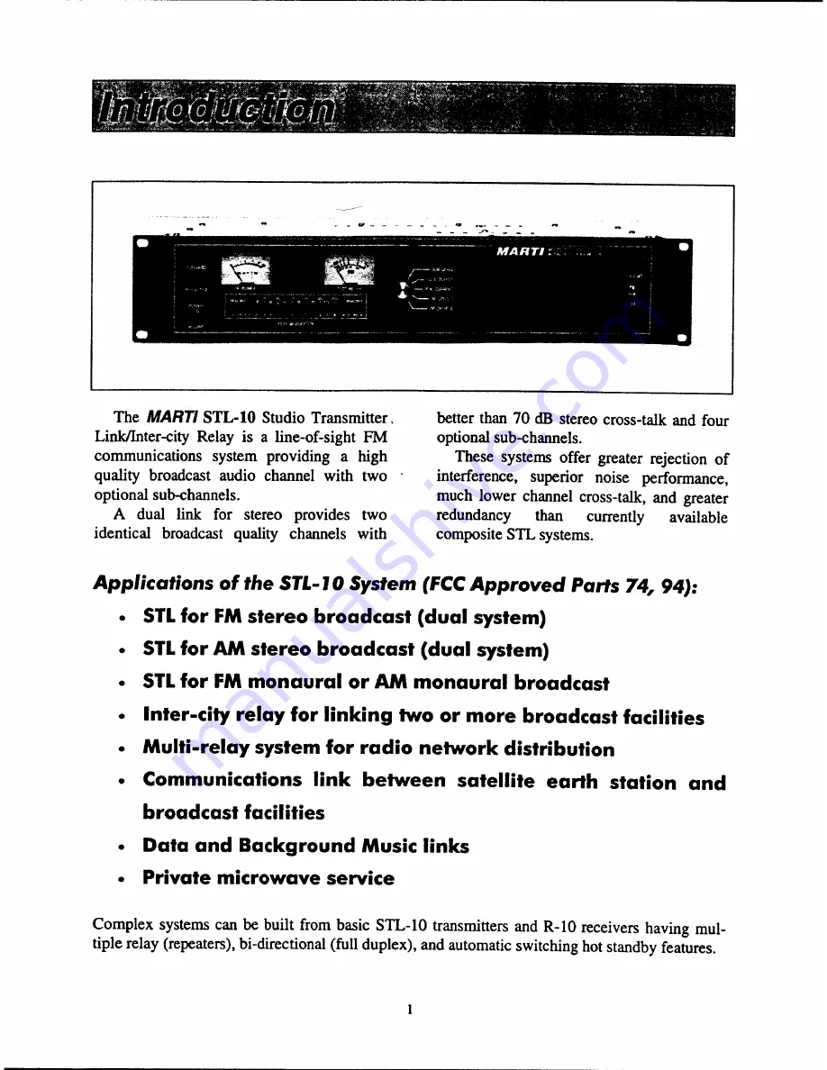 Marti Electronics STL-10 Скачать руководство пользователя страница 4