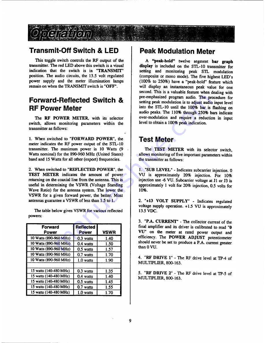 Marti Electronics STL-10 Скачать руководство пользователя страница 12