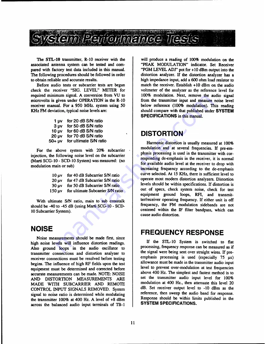 Marti Electronics STL-10 Скачать руководство пользователя страница 14