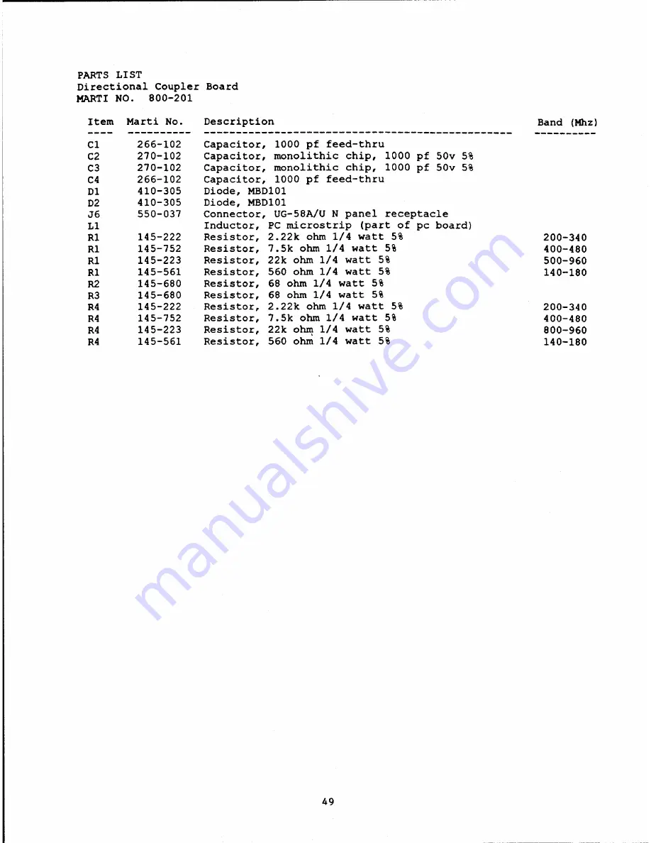 Marti Electronics STL-10 Instruction Manual Download Page 52