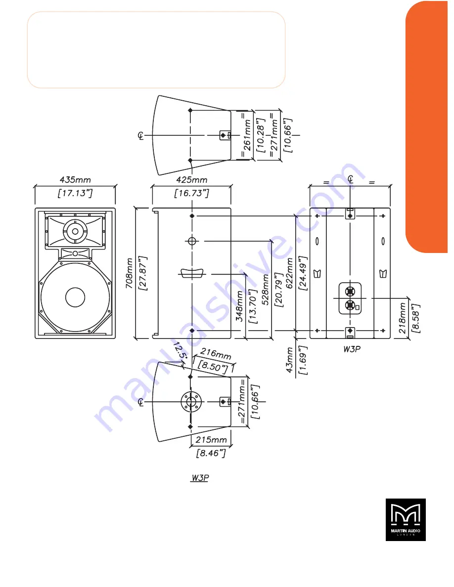 Martin Audio Compact Three-way Trapezoid System WW33PP Скачать руководство пользователя страница 4