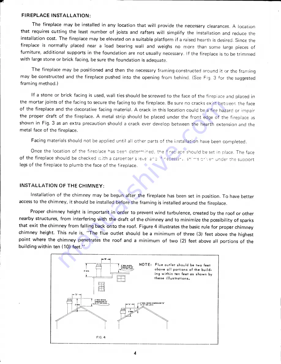 Martin Industries BW4245A Installation Instructions Manual Download Page 4